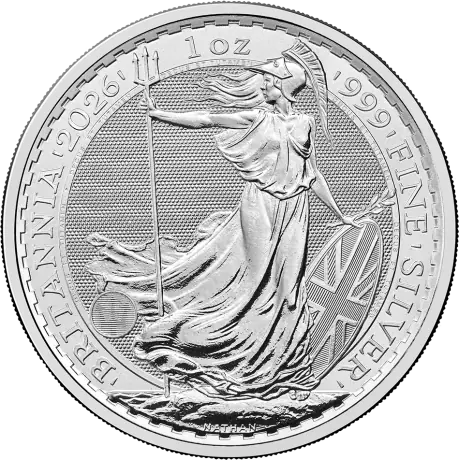 Strieborná minca Britannia Charles III 2026, 1 oz