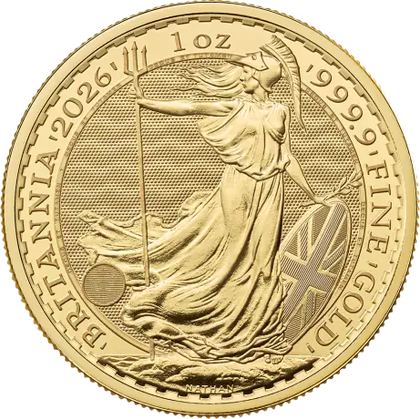 Zlatá minca Britannia Charles III 2026, 1 oz