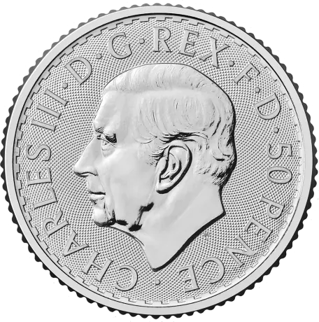 Strieborná minca Britannia Charles III 2026, 1/4 oz