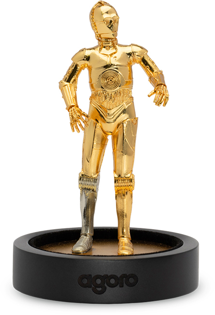C-3PO - stříbrná miniatura v etuji, 2025