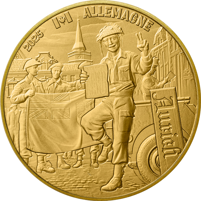 Kanadský voják 2025 - Den vítězství - 80. výročí, CuNi v blistru