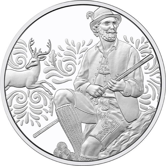 Zpracování kůže 2025, stříbrná mince v blistru