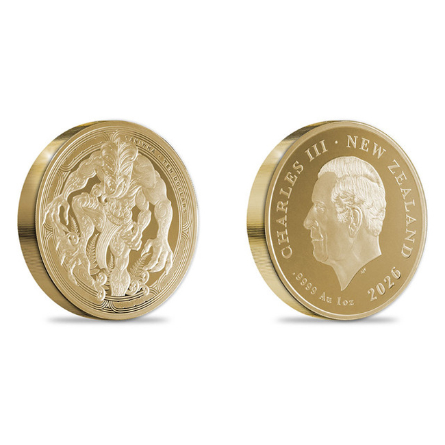 Forest Taniwha - maorská mytologie 2026, 1 oz zlata v etuji