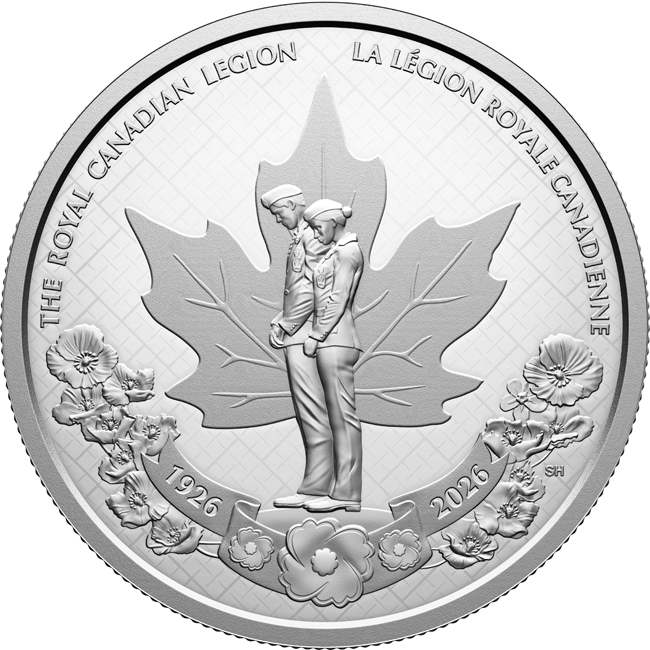 Královská kanadská legie 2026, stříbrná mince v etuji