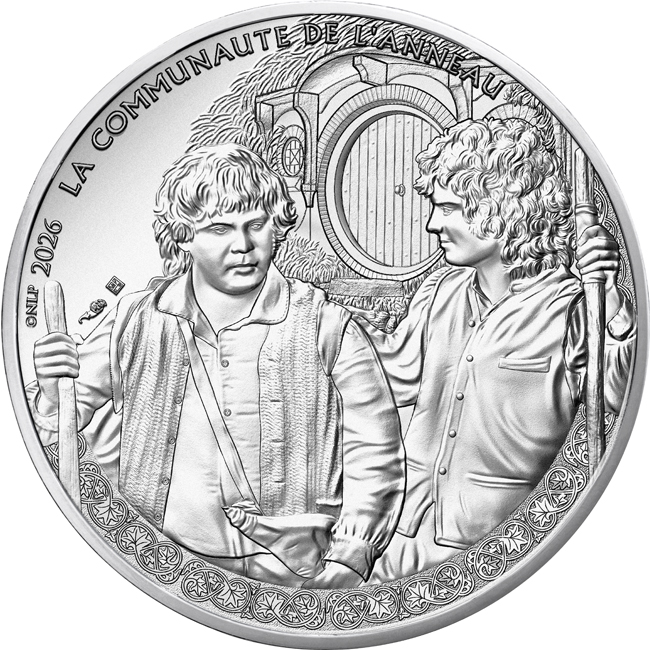 Pán prstenů: Frodo a Sam 2026, stříbrná mince v blistru