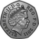 0,50 libra Stříbrná mince Londýn 2012 - Stolní tenis UN