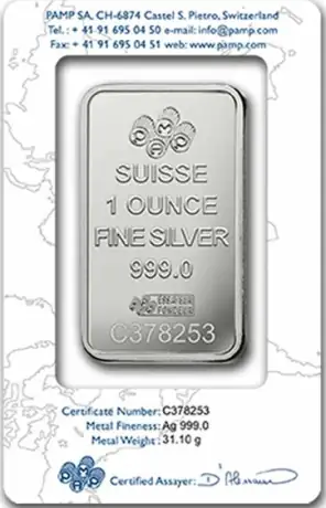 Strieborný zliatok PAMP Fortuna, 1 oz