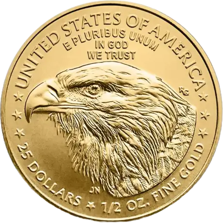 Zlatá minca American Eagle 2026, 1/2 oz