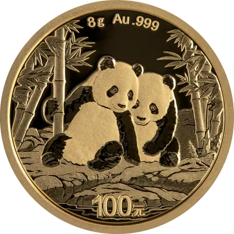 Zlatá minca Panda 8 g - 2026
