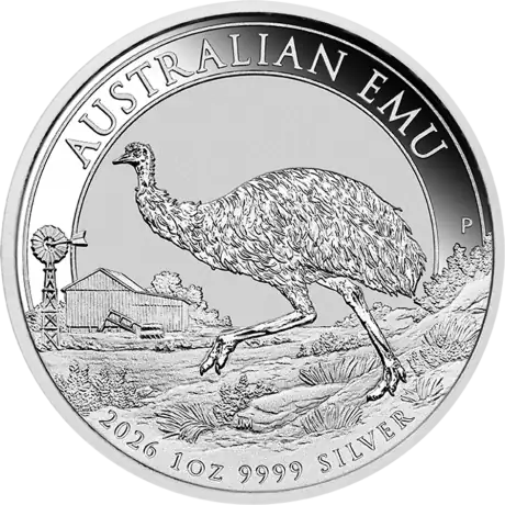 Strieborná minca Emu 2026, 1 oz