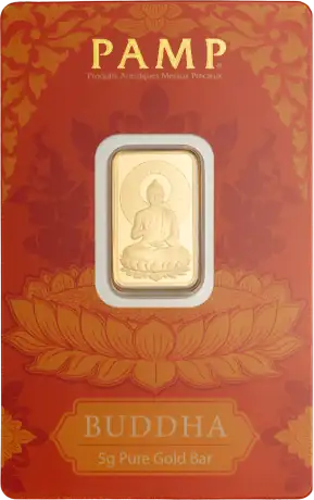 Zlatý zliatok PAMP - Buddha, 5 g