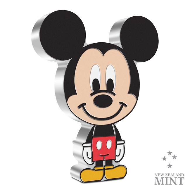 Chibi: Myšák Mickey, rok 2021, stříbrná mince v etuji, 1 oz