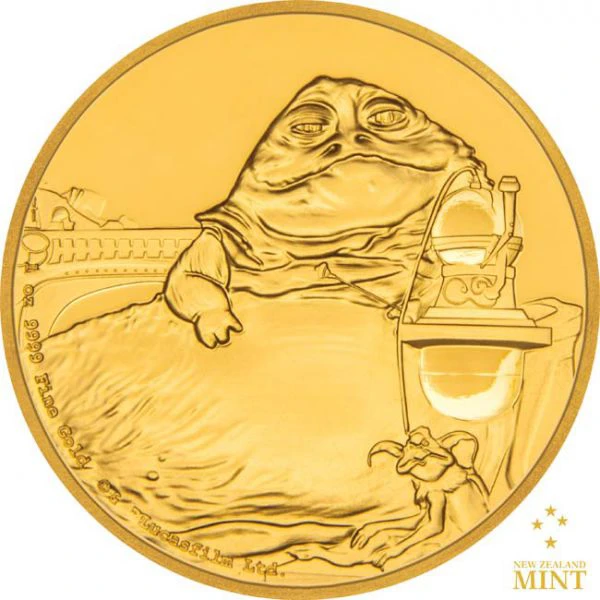 Star Wars: Jabba the Hutt 2018, zlatá mince v etuji, 1 oz