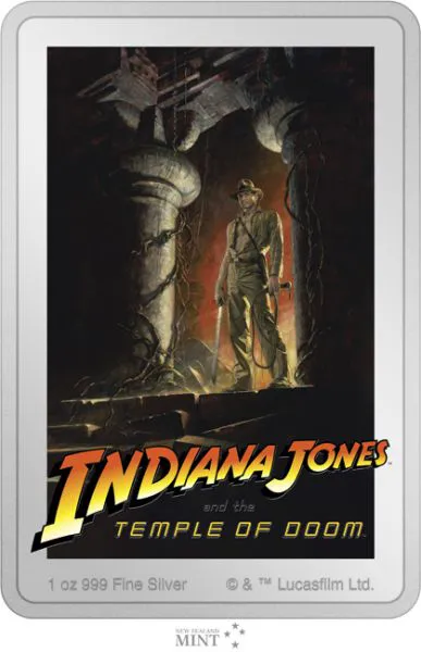 Indiana Jones a chrám zkázy 2023 - sběratelská mince, 1 oz stříbra