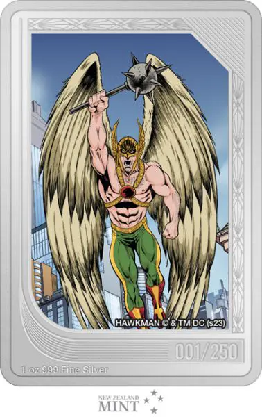 Hawkman - sběratelská mince, 1 oz stříbra