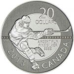 20 dolar Stříbrná mince Hokej Kanada 2013