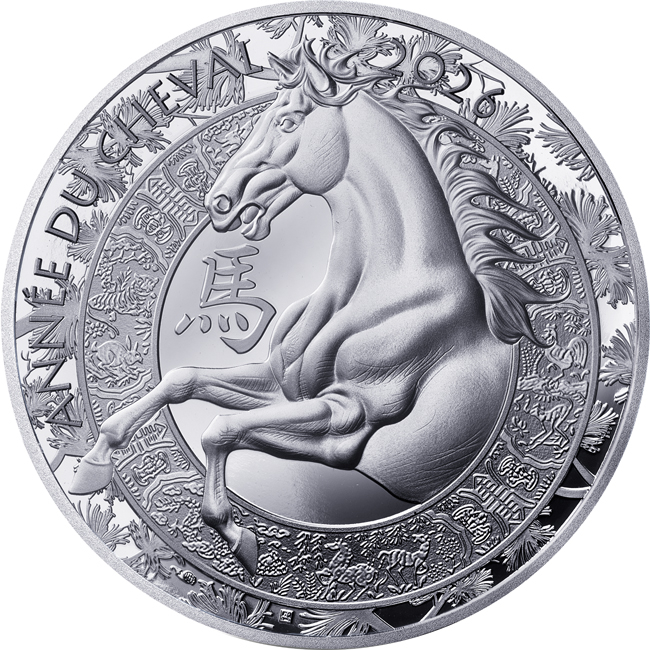 Lunární kůň 2026, Monnaie de Paris, stříbrná mince v etuji, 22 g