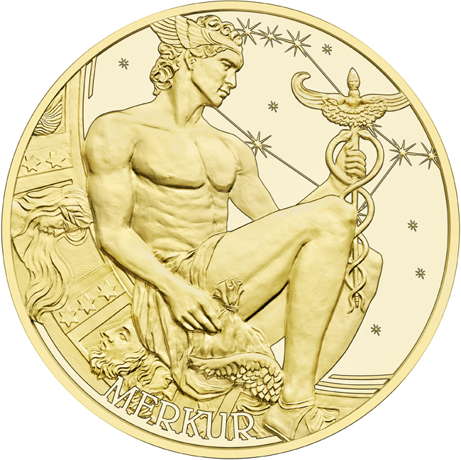Kalendářní medaile 2026, zlatá mince v etuji
