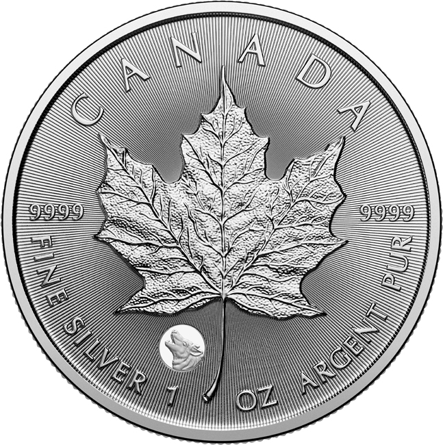 Vzácný Maple Leaf 2026 - Vlk, stříbrná mince v blistru, 1 oz