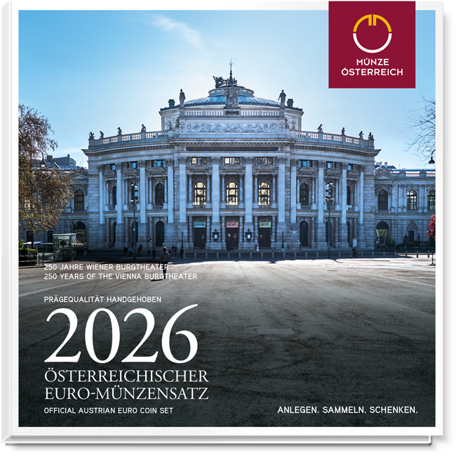 Rakouská sada euromincí 2026