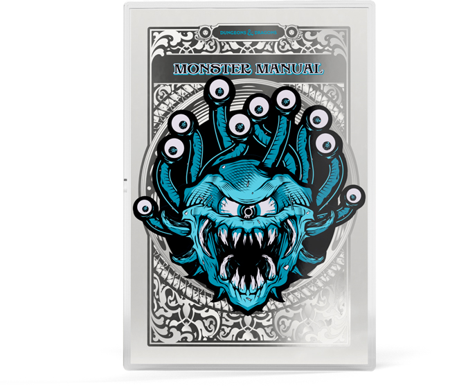Monster Manuál (2014), stříbrná obdélníková mince, 1 oz