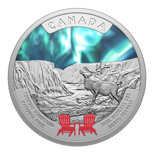 Národní park Torngat Mountains 2026, stříbrná mince v etuji, 1 oz