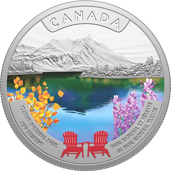 Národní park a rezervace Kluane 2026, stříbrná mince v etuji, 1 oz