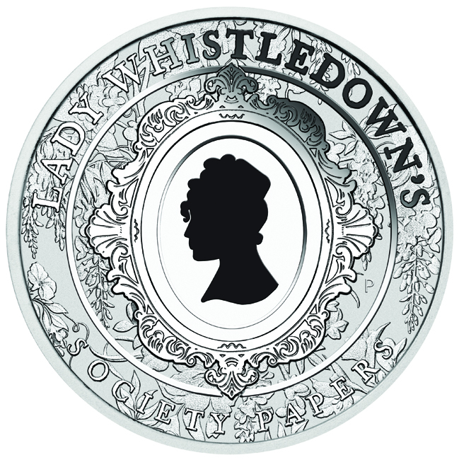 Lady Whistledown 2026, stříbrná mince v etuji, 1 oz