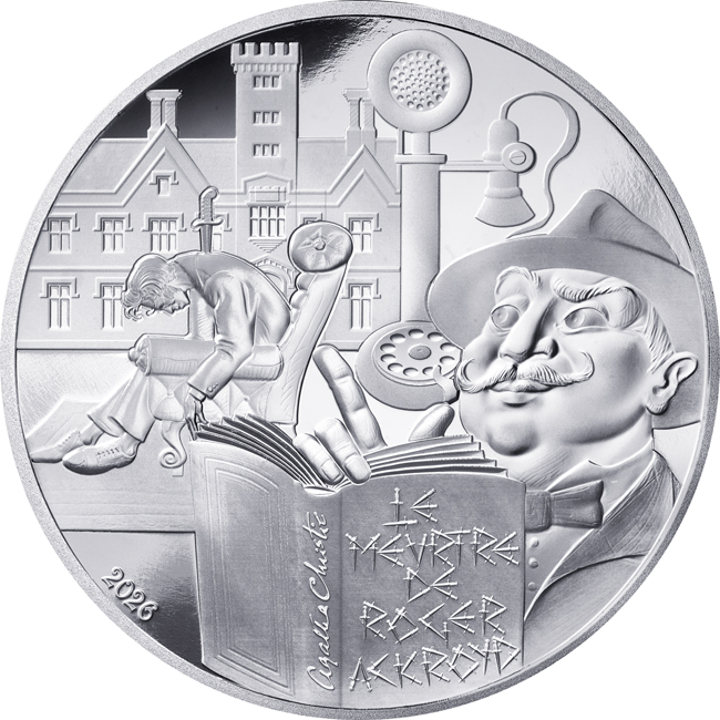 Umění pera: Agatha Christie - Vražda Rogera Ackroyda 2026, stříbrná mince v etuji, 22 g