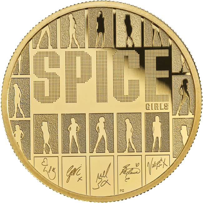 Hudební legendy: Spice Girls 2026, zlatá mince v etuji, 1 oz
