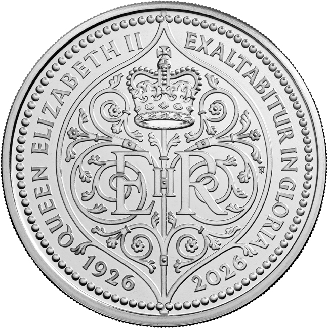 100. let od narození královny Alžběty II. - mince CuNi v blistru