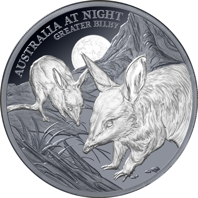 Vakojezevec ušatý (Velký Bilby) 2026, stříbrná mince v etuji