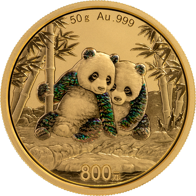 Panda 2026, zlatá mince v etuji, 50 g