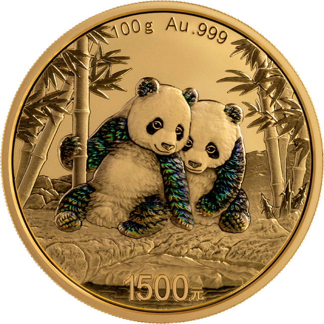 Panda 2026, zlatá mince v etuji, 100 g