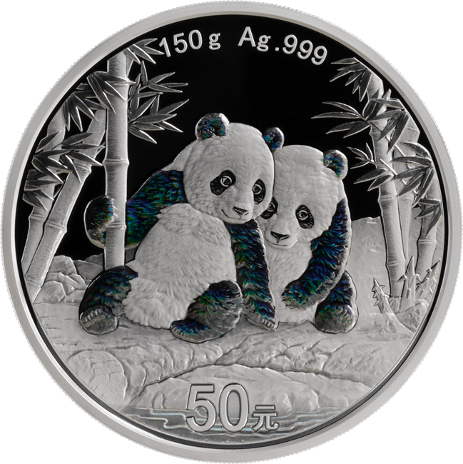 Panda 2026, stříbrná mince v etuji, 150 g