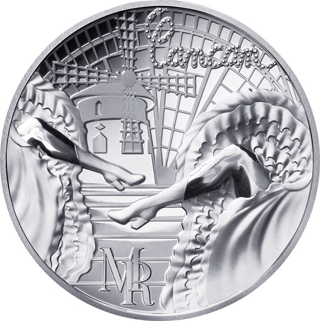 Moulin Rouge 2026, stříbrná mince v etuji, 1 oz