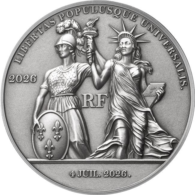 Liberty - Svoboda 2026 - 250. výročí nezávislosti USA, stříbrná mince v etuji, 2 oz