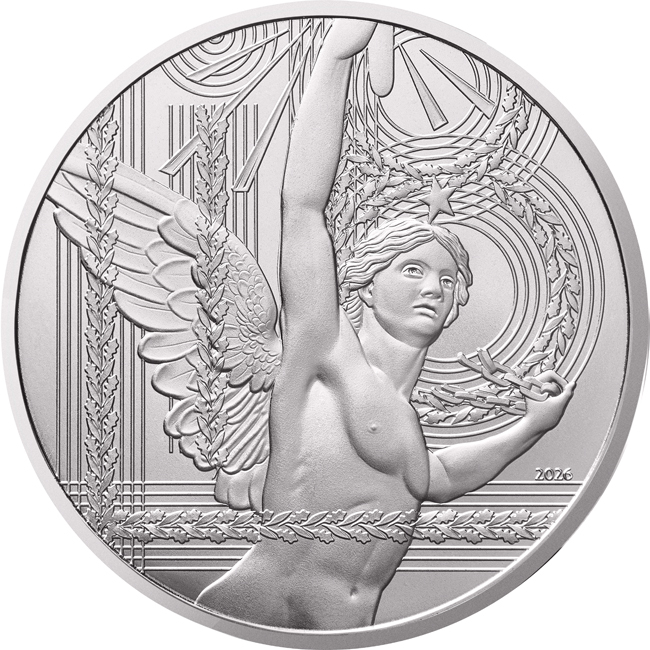 Génius svobody 2026, stříbrná mince v etuji, 16 g