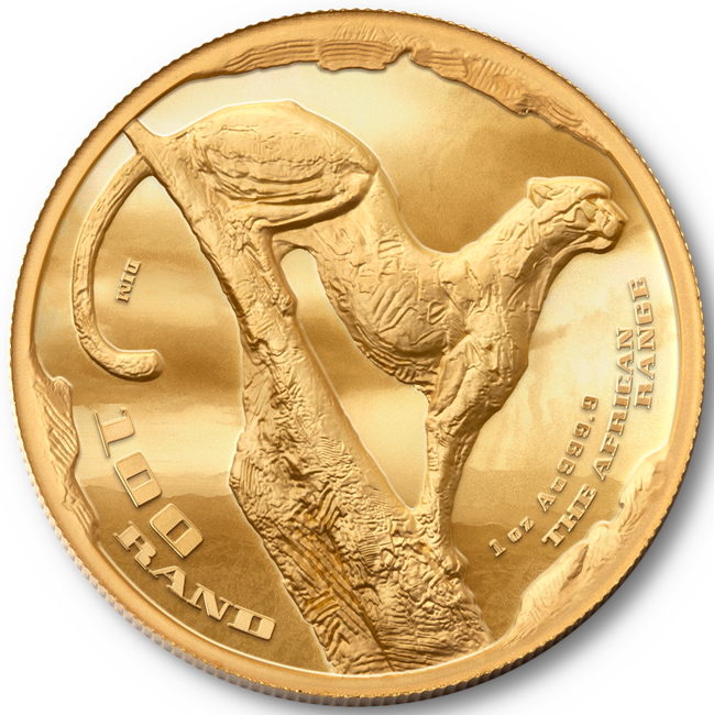 Gepard - Africké teritorium 2026, zlatá mince v etuji, 1 oz