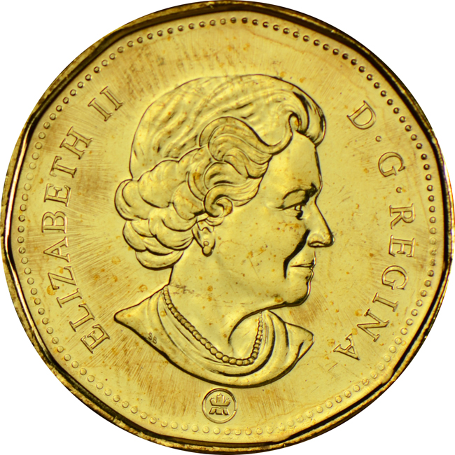 Šťastný Loonie Kanada 2010, CuNi 
