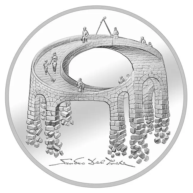 Viadukt života PP, stříbrná mince