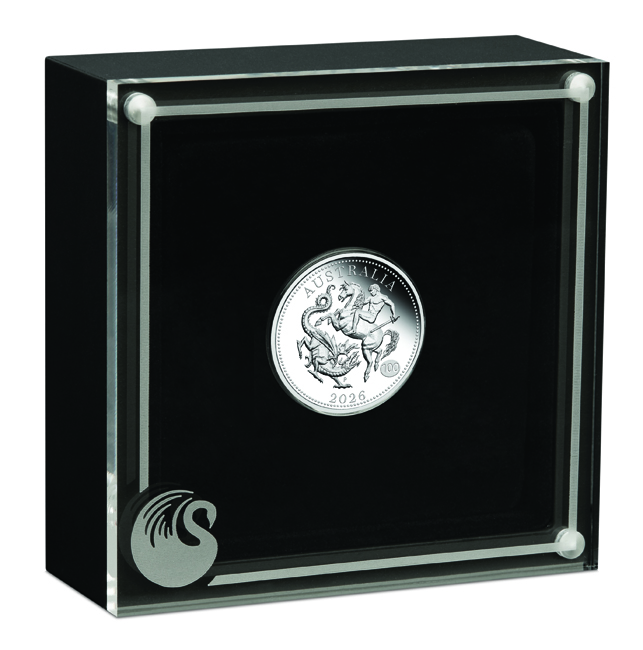 Sovereign (Panovník) 2026 - Austrálie, stříbrná mince v etuji, 1/4 oz