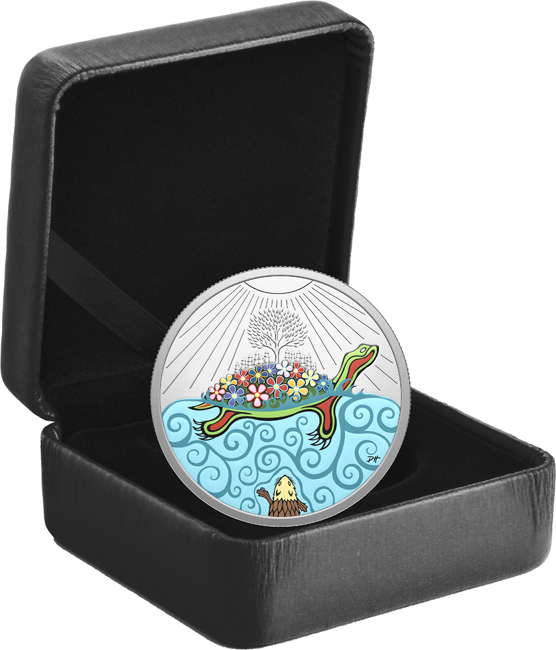 Želví ostrov 2026, stříbrná mince v etuji, 1 oz