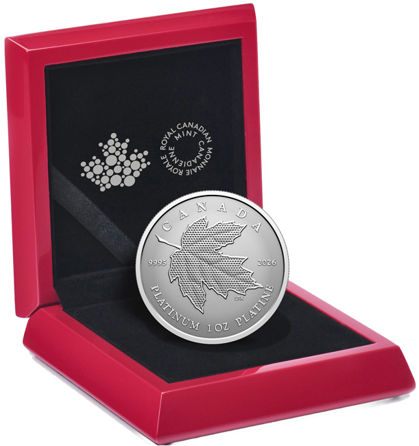 Maple Leaf Forever 2026, platinová mince v etuji, 1 oz