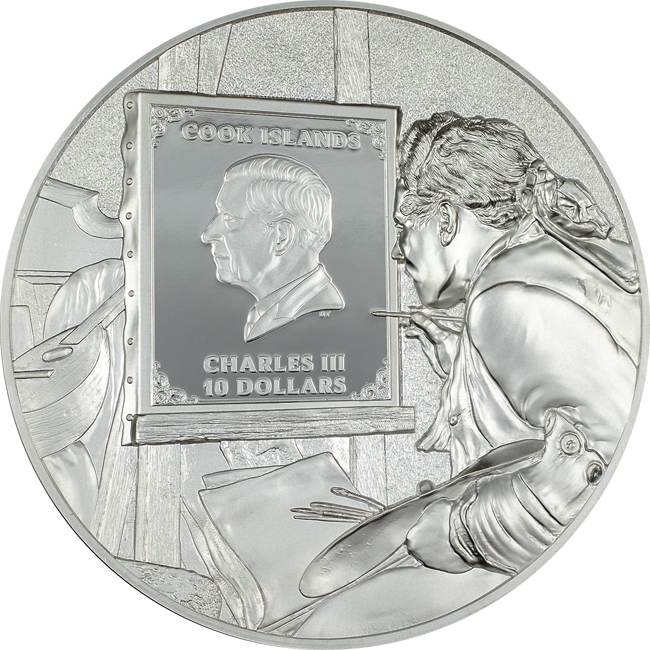 Auguste Renoir 2024, stříbrná mince v barvě, v etuji, 2 oz