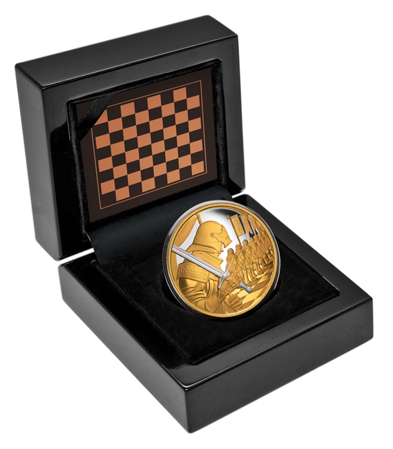 Šachy: Pěšec 2026, 1 oz zlata v etuji