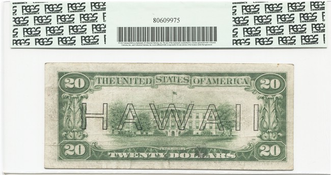 20 Dollars 1934 (Jackson) Hawaii Note