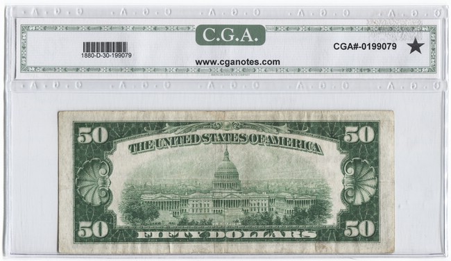 50 Dollars 1929 (Grant) National Currency FED - Notes