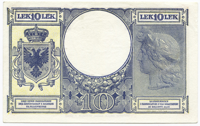 10 Lek 1940 (Wappenadler)