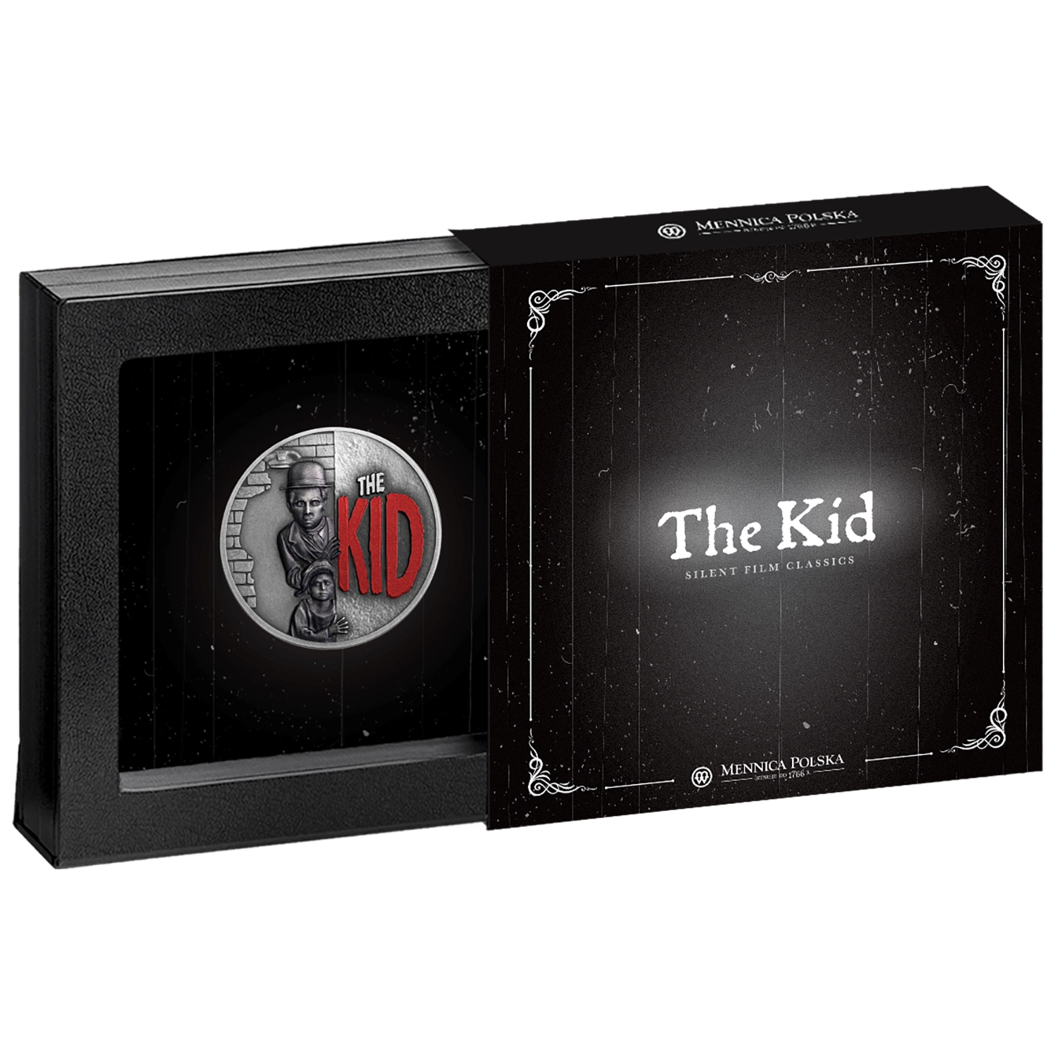 Klasiky němého filmu: Kid 2025 (4. emise), stříbrná mince v etuji, 1 oz